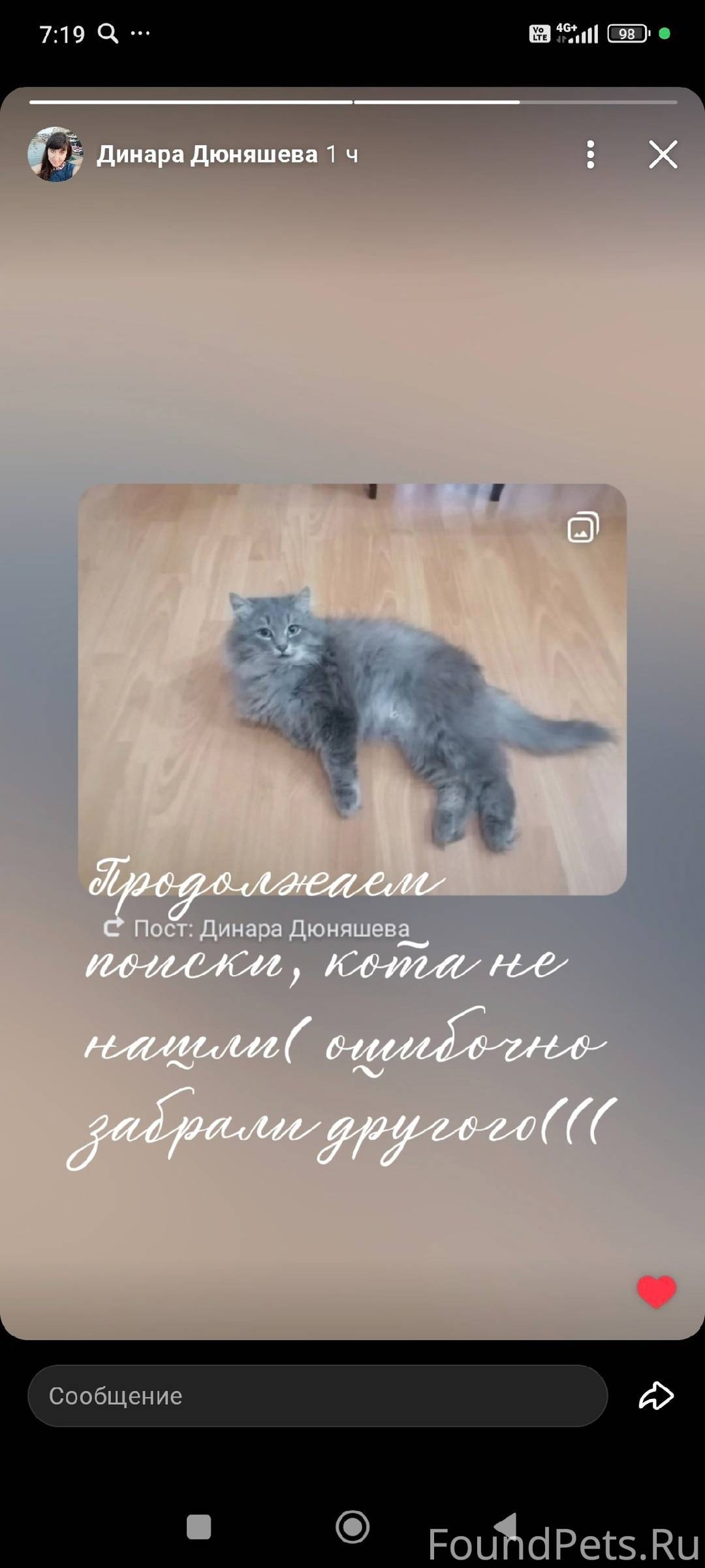 Пропал кот! По кличке Марс! Пр...