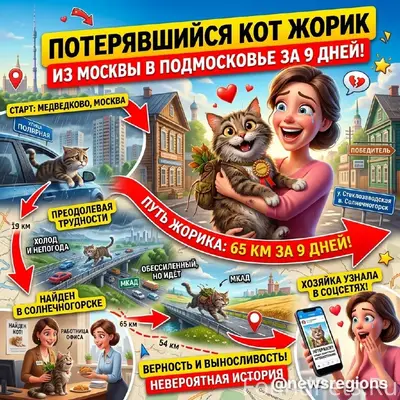 Найден кот Жорик, Москва — Солнечногорск