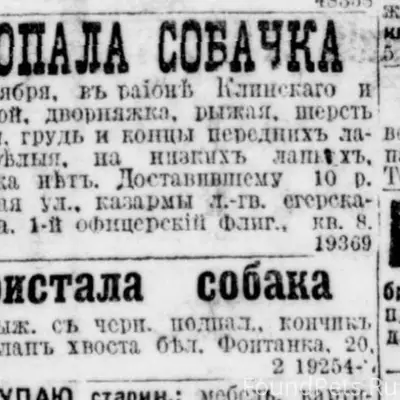 Ничто не ново... Пропала собач...