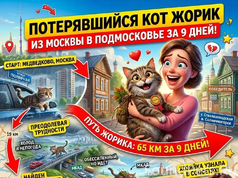 Найден кот Жорик, Москва — Солнечногорск