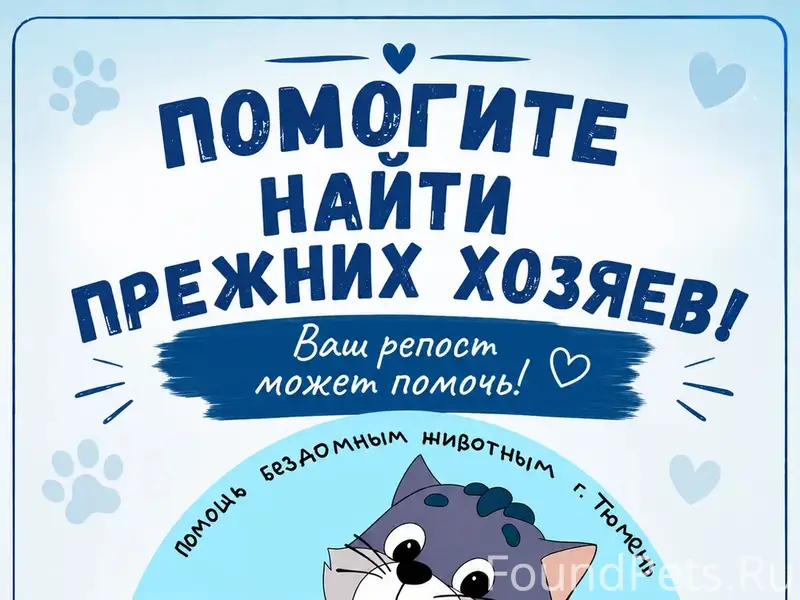 Найдена кошка, Тюмень, 30 лет Победы