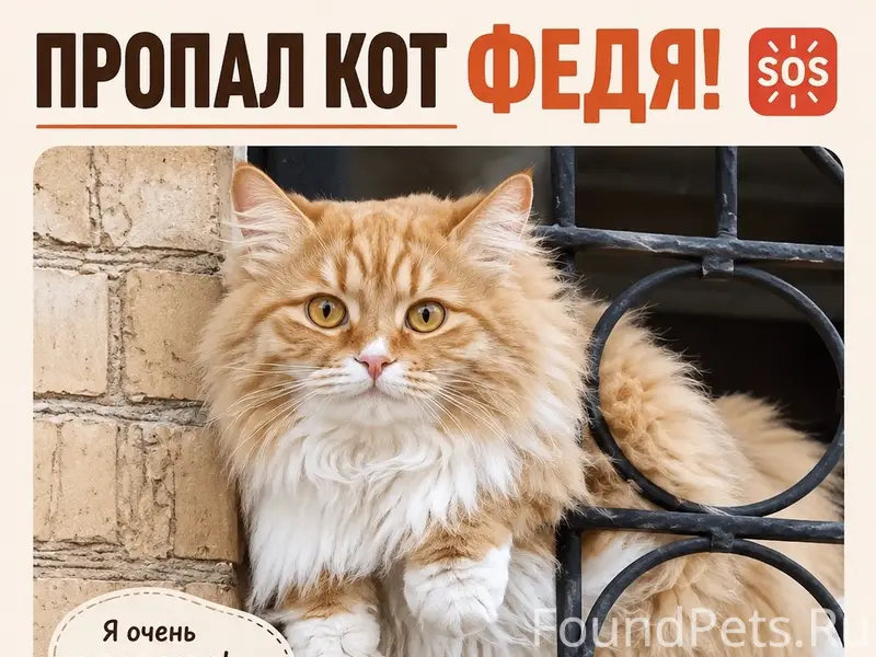 Пропал кот Федя, СНТ «Виктория-2»